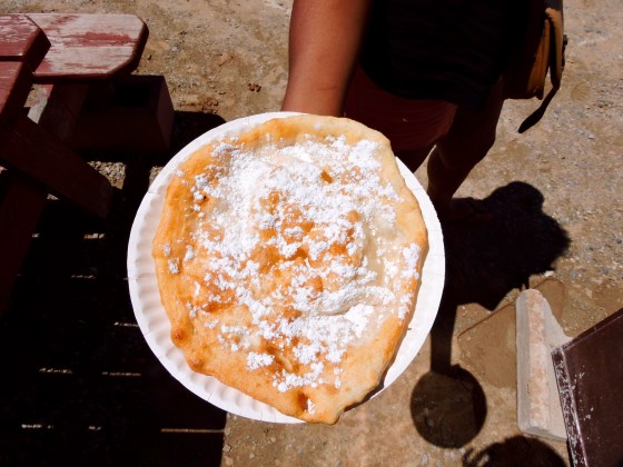 Navajo frybread at the Four Corners