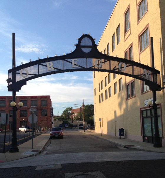 Oregon District in downtown Dayton, Ohio.
